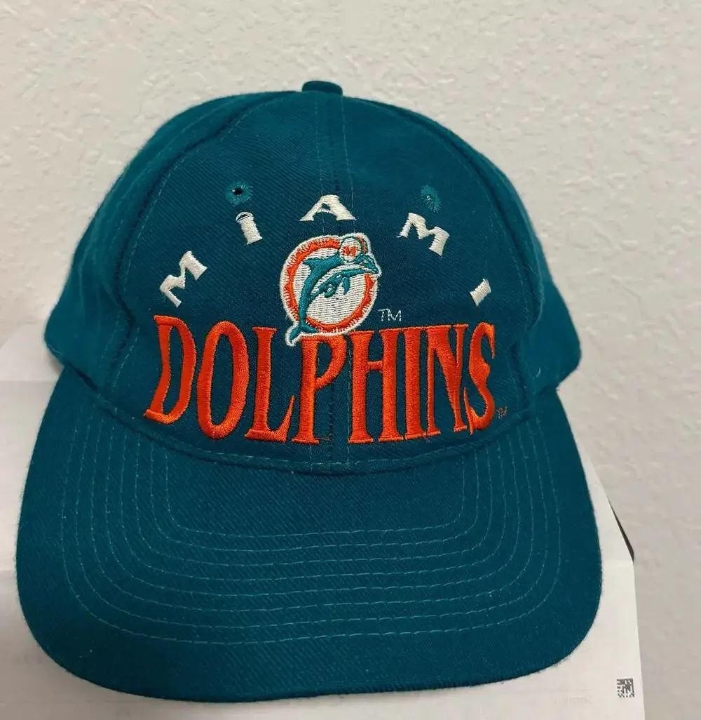 Vintage 90s Miami Dolphins The Game Embroidered Snapback Hat